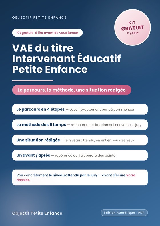 Couverture du Kit VAE IEPE