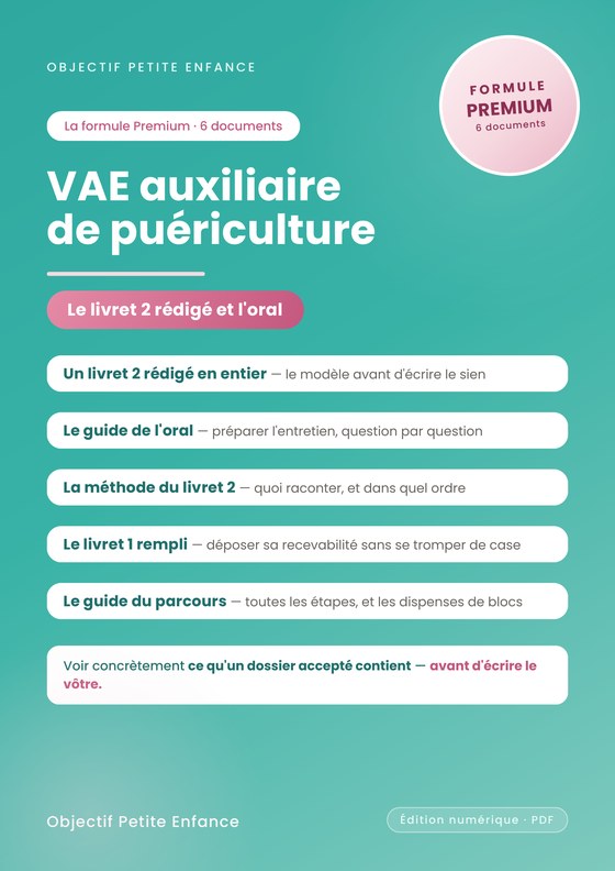 Formule Premium VAE auxiliaire de puériculture